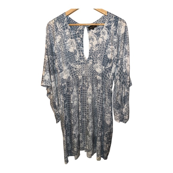 Kahulale’a Hawaii Floral Kimono Dress L - Picture 1 of 5